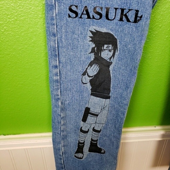 Wrangler Men's Blue Graphic Naruto Custom Straight Leg Pants Sz 30x30 - Picture 7 of 11